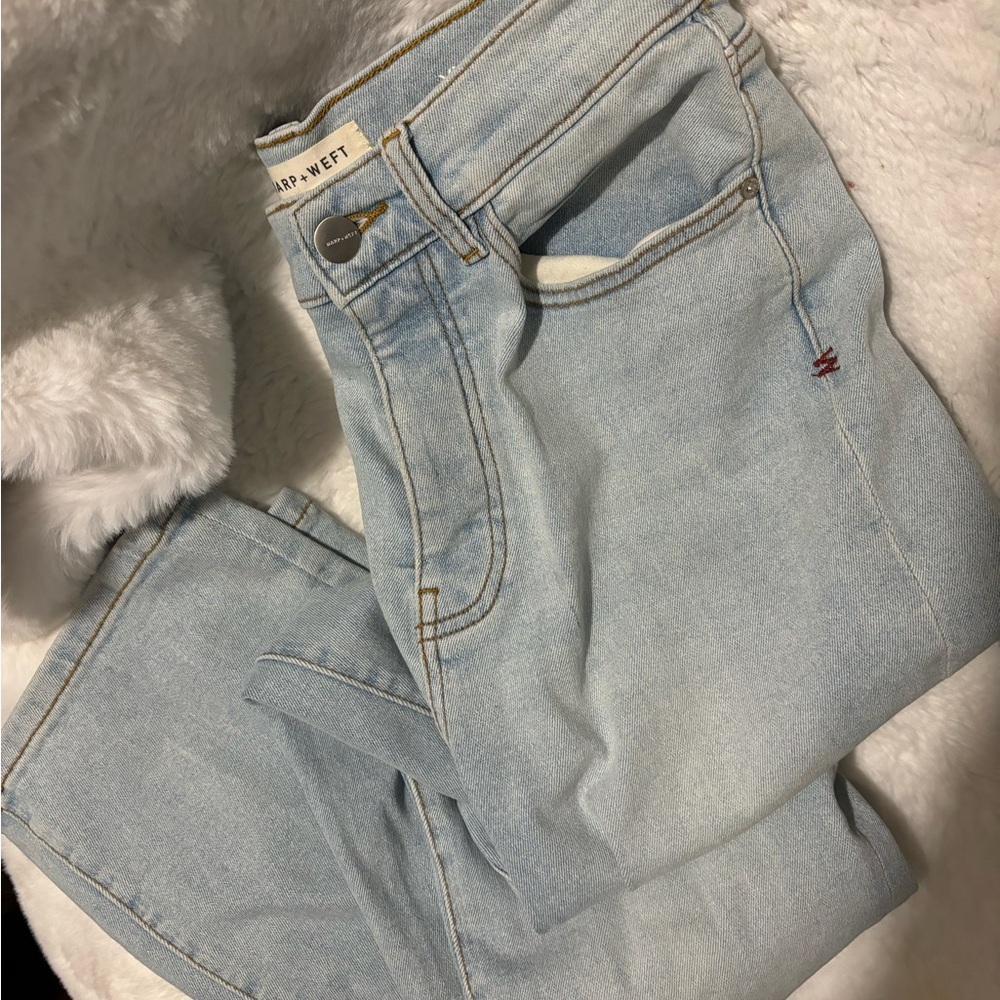 Warp + Weft High Rise Blue Jeans